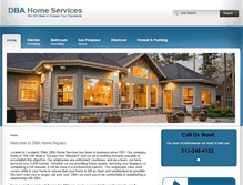 Tablet Screenshot of dbahomeservices.com